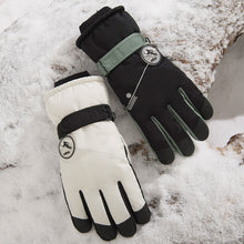 Load image into Gallery viewer, Men's Five-Finger Ski Gloves Full Palm Touch Screen plus Velvet Thick Windproof Non-Slip Cycling
