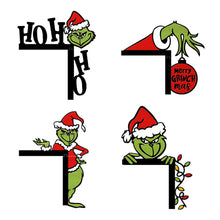 Load image into Gallery viewer, Christmas Green Miracle Fighter Corner Decoration Wooden Door Corner Decoration Home Decoration
