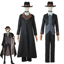 Load image into Gallery viewer, Wenhao Stray Dogs Cos Costume Osamu Dazai Central Plains and Xie Yejingzi Cosplay Clothing Set
