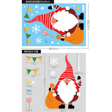 Load image into Gallery viewer, Christmas Decorations Amazon Santa Elk Static Sticker Christmas Mall Vitrine Decoration
