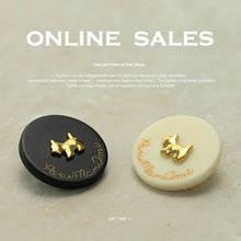 Load image into Gallery viewer, 5pcs/Set Cute Puppy Black and White Button Sweater Coat Overcoat Decorative Button Clothing Accessories Accessories
