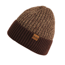 Load image into Gallery viewer, Winter Men's Double Layer Woolen Cap Adult New plus Velvet Warm Knitted Hat Logo
