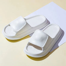 Load image into Gallery viewer, Women's Thick-Soled Shit Slippers Summer Household Couple Bathroom Bath Thickening Soft Bottom Outdoor Slippers Men
