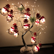 Load image into Gallery viewer, Christmas String Light Plush Snowman String Lights Christmas Tree Pendant Led Holiday Party Decoration
