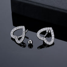 Load image into Gallery viewer, Fashion New Belly Ring Navel Buckle Navel Stud Heart-Shaped Full Inlaid Stone
