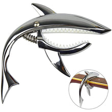Load image into Gallery viewer, Shark Capo Guitar Zinc Alloy Capo Wooden Guitar Electric Guitar Ukulele Capo Musical Instrument Accessories
