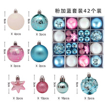 Load image into Gallery viewer, Christmas Decoration 6cm Electroplating Ball Plastic Ball Shaped Painted Christmas Ball Gift Christmas Tree Pendant
