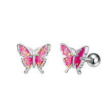 Load image into Gallery viewer, Oil Dripping Butterfly Ear Bone Stud Earrings Piercing Jewelry
