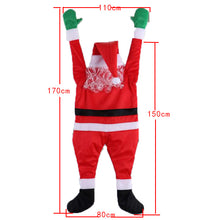 Load image into Gallery viewer, Christmas Flannel Santa Claus Climbing Wall Decoration Clothes Pendant Accessories Gift Holiday Gift
