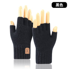Load image into Gallery viewer, Half Finger Gloves Men and Women Keep Warm and Cold Protection in Winter Knitted Wool Wholesale Finger Leakage Gloves
