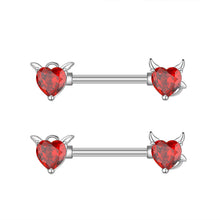 Load image into Gallery viewer, Jewelry Zircon Nipple Ring Adhesive Nail Piercing
