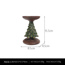 Load image into Gallery viewer, 2023 Christmas Tree Candlestick Home Living Room Entrance Desktop Holiday Atmosphere Decorations Candle Shelf Decor

