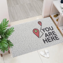 Load image into Gallery viewer, Porch Creative Design Door Mat Carpet PVC Anti-slip Mat Silk Loop Can Be Cut Custom Home Mat Carpet Small Size Entrance Door Mat

