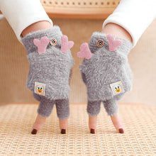 Load image into Gallery viewer, Women's Winter Cycling Gloves Windproof Warm and Cute Cartoon Deer Gloves Korean Ins Winter Hand
