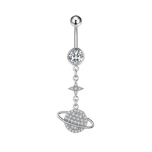 Load image into Gallery viewer, Zircon Navel Stud Grease Belly Ring Piercing Jewelry

