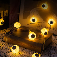 Load image into Gallery viewer, Christmas LED Halloween Horror Ghost Eyeball Lighting Chain Ghost Festival Bar Haunted House Battery Box USB Atmosphere Ornamental Festoon Lamp
