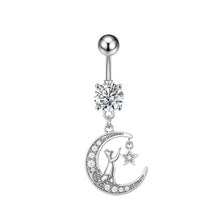 Load image into Gallery viewer, Zircon Navel Stud Grease Belly Ring Piercing Jewelry
