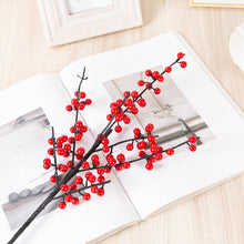 Load image into Gallery viewer, Fortune Fruit Red Berry Rich Fruit New Year Christmas Living Room Home Decoration Flower Arrangement Small Holly Bouquet
