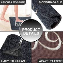 Load image into Gallery viewer, Floor Mat Bathroom Suede Embroidery Thickening Non-Slip Thickened Entry Door Floor Mat Carpet
