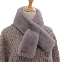 Load image into Gallery viewer, Winter Fashion All-Match Imitate Rex Rabbit Fur Plush Scarf Female Korean Cross Warm Imitation Mink

