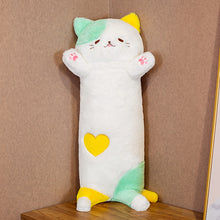 Load image into Gallery viewer, Large Cross-Border Long Three-Color Cat Plush Soft and Comfortable Toy Doll Pillow Prize Claw
