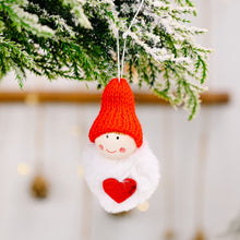 Load image into Gallery viewer, 2pcs/lot Christmas Decoration Wool Pompon Pendant Cute Mini Snowman Pendant Tree Decoration Pompon Doll Doll Pendant
