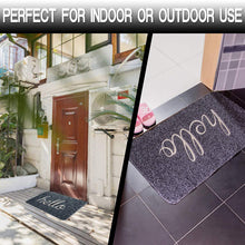 Load image into Gallery viewer, Floor Mat Bathroom Suede Embroidery Thickening Non-Slip Thickened Entry Door Floor Mat Carpet

