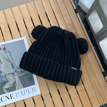 Load image into Gallery viewer, 2023 Cute Bear Warm Face Small Knitted Hat Children All-Match Cold Protection in Autumn and Winter Earflaps Woolen
