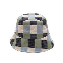 Load image into Gallery viewer, Colorful Plaid Fisherman Hat Outdoor Travel Vacation Wide Brim Sun Hat Sun-Shade Fisherman Hat
