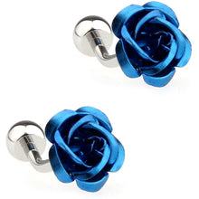 Load image into Gallery viewer, French Cufflinks Cuff Cufflink Men's Wedding Cufflinks Rose Red
