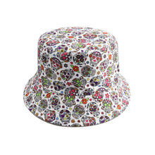 Load image into Gallery viewer, Skull printed bucket hat for outdoor sunshine hunting camping fishing men and women general cap
