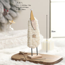 Load image into Gallery viewer, Christmas Gift Decoration Wooden Wool Felt Cute Santa Claus Christmas Tree Desktop Decoration Kids Gift
