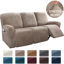 Load image into Gallery viewer, Stretch 1-2-3 Seater All-inclusive Elastic Recliner Sofas Cover Non-slip Convertible Reclining Relax Armchair Sofa Cover
