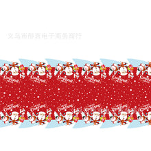 Load image into Gallery viewer, Spot Christmas Decoration Supplies Tableware Paper Pallet Paper Cup Tissue New Year Party Layout Disposable Plastic Tablecloth
