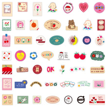 Load image into Gallery viewer, 50PCs Cute Korean Bear Graffiti Stickers Luggage Water Cup Skateboard Storage Box Waterproof Stickers
