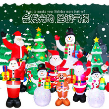 Load image into Gallery viewer, Christmas Inflatable Model Luminous Inflatable Tree Elderly Snowman Inflatable Model Courtyard Holiday Decoration Decoration Props
