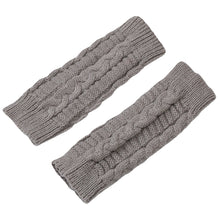 Load image into Gallery viewer, Twist Fashion Gloves Korean New Knitted Wool Keep Warm Half Finger Fingerless Gloves
