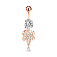 Load image into Gallery viewer, Zircon Navel Ring Navel Stud Piercing Jewelry for Women
