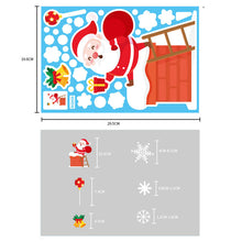 Load image into Gallery viewer, Christmas Decorations Glass Electrostatic Sticker Christmas Party Decoration Snowflake Window Stickers Christmas Hanging Ball Bell Stickers
