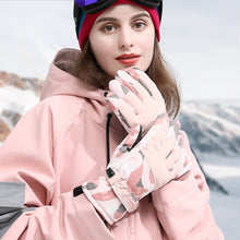 Load image into Gallery viewer, Gloves Women's Winter Warm Waterproof Fabric Full Palm Touch Screen Girls Outdoor Riding Cold-Proof Windproof
