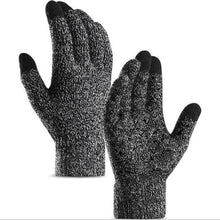 Load image into Gallery viewer, Men's and Women's Knitted Touch Screen Warm Gloves Wool Non-Slip Thickened Fleece-Lined Ski Riding Gloves
