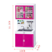 Load image into Gallery viewer, Simulation Kitchen Set Children Pretend Play Cooking Cabinet Tools Tableware Dolls Suits Toys Puzzle Educational Doll for Girls Gift
