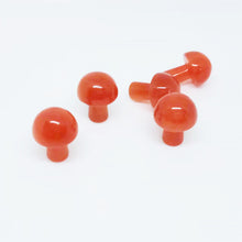 Load image into Gallery viewer, 5PCs Natural Crystal Agate Mushroom 2cm Mini Small Mushroom Crystal Crafts Micro Landscape Ornaments Decorations
