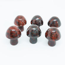 Load image into Gallery viewer, 5PCs Natural Crystal Agate Mushroom 2cm Mini Small Mushroom Crystal Crafts Micro Landscape Ornaments Decorations
