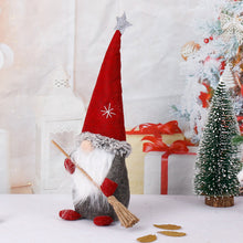 Load image into Gallery viewer, Christmas Decorative Creative Christmas Faceless Doll Standing Rudolf Santa Doll Broom Dwarf Doll
