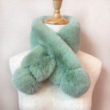 Load image into Gallery viewer, 2023 New Autumn and Winter Mink-like Wool Plush Scarf Korean Style Solid Color Imitation Rex Rabbit Plush Warm Scarf
