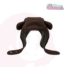 Load image into Gallery viewer, Cute Bear Ears/INS Cartoon Bear Cap Female Polar Fleece Autumn and Winter Earmuffs Hat Male Big Head Circumference Brown Hat
