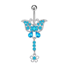 Load image into Gallery viewer, Oil Dripping Little Yellow Flower Rose Snake Series a Variety of Belly Ring

