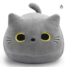 Load image into Gallery viewer, Black Cat Pillow Plush Doll Cute Cat Logo Doll
