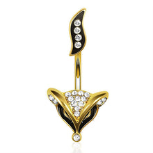 Load image into Gallery viewer, Oil Dripping Little Yellow Flower Rose Snake Series a Variety of Belly Ring
